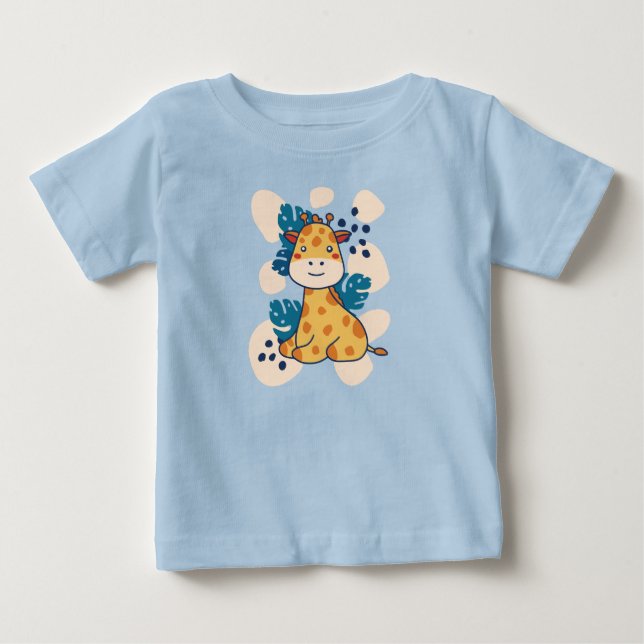 Happy Giraffe Baby T-shirt (Vorderseite)