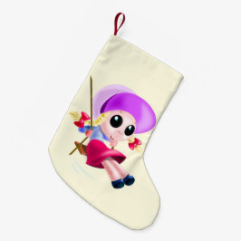 Happy Girl Christmas Strumpf Kleiner Weihnachtsstrumpf