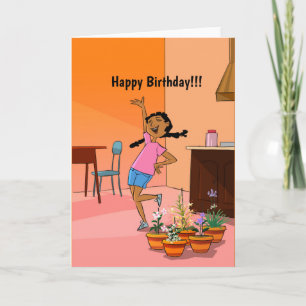 Happy Girl Design Geburtstagkarte Karte