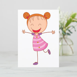 Happy Girl Einladung