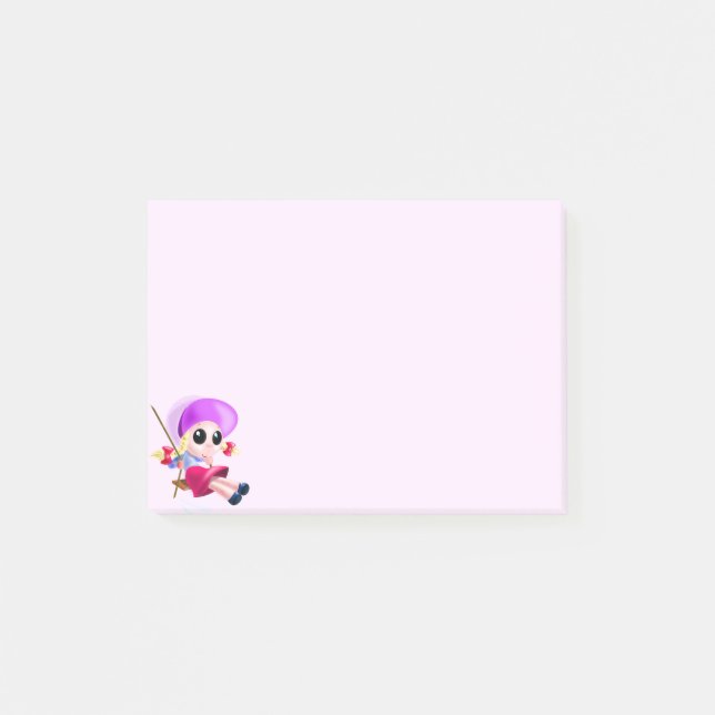 Happy Girl Post-it® Notes Post-it Klebezettel (Vorderseite)