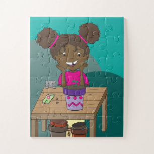 Happy Girl Starring im Seedling Puzzle