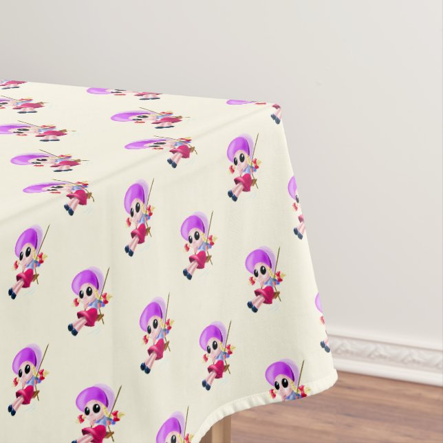 Happy Girl Tablecloth Tischdecke (Beispiel)