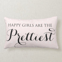 Happy Girls sind das Hübsche Zitat-Kissen Lendenkissen