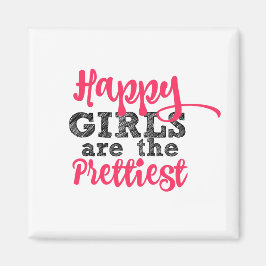 Happy Girls sind die Hübschen Inspirationsmagneten Magnet