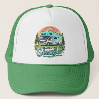 Happy Glamper RV Adventure Trucker Hat Truckerkappe