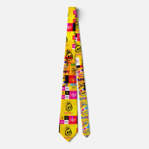 HAPPY Glitch Neck Tie Krawatte