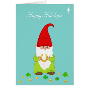 Happy Gnome, Horseshoe & Gold Confetti Urlaub