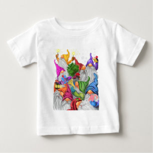 Happy Gnomes Christmas Baby T - Shirt