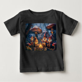Happy Gnomes Digitale Kunst Baby T-shirt