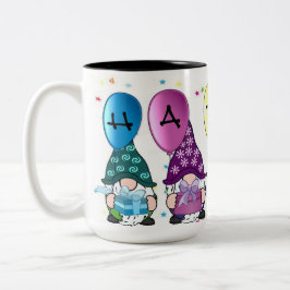 Happy Gnomes Zweifarbige Tasse