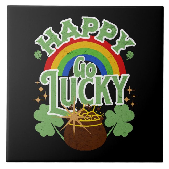 Happy Go Lucky Fliese (Vorderseite)