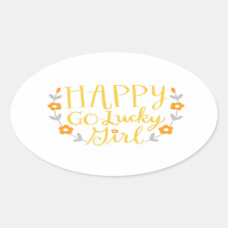 Happy Go Lucky Girl Aufkleber