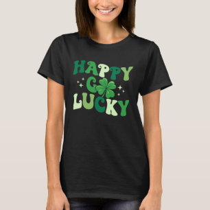 Happy Go Lucky Kleeblatt Happy St Patrick's Day Gr T-Shirt