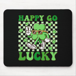 Happy Go Lucky Kleeblatt Irish St Patricks Day Gro Mousepad