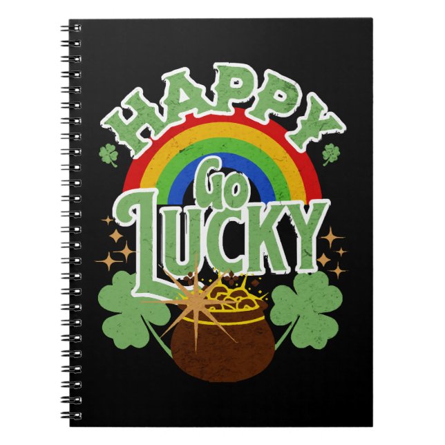 Happy Go Lucky Notizblock (Vorderseite)