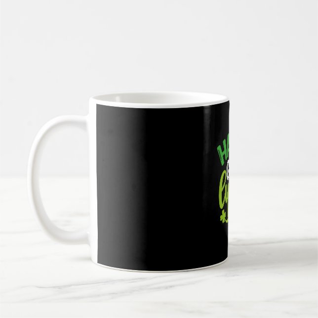 Happy Go Lucky St Patrick's Day Kaffeetasse (Links)