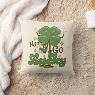 Happy Go Lucky St. Patrick's Day Kissen