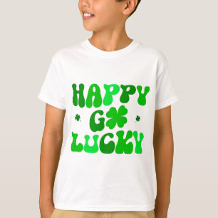 HAPPY GO LUCKY T-shirt du Shamrock St. Patrick Kid