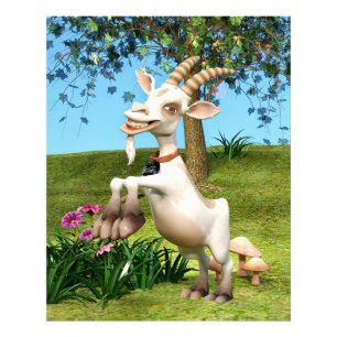 Happy Goat Fotodruck
