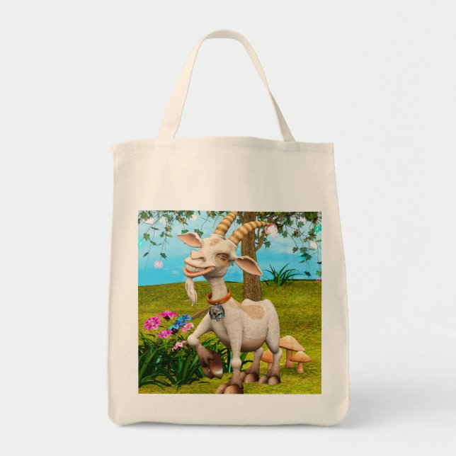 Happy Goat Tragetasche (Vorne)