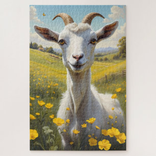 Happy Goat Vibrant Buttercup Wiese