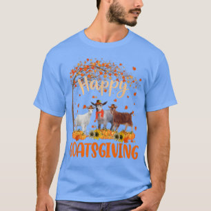 Happy Goatsgiving Niedlichen Erntedank Goat Owner T-Shirt