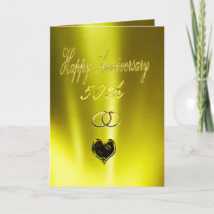 Happy Golden 50. Jahrestag Karte