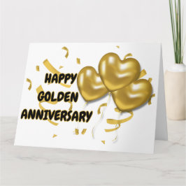 Happy Golden Jubiläum Karte
