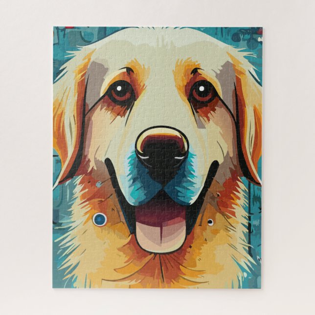 Happy Golden Retriever (Vertikal)
