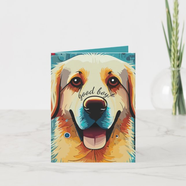 Happy Golden Retriever (Vorderseite)