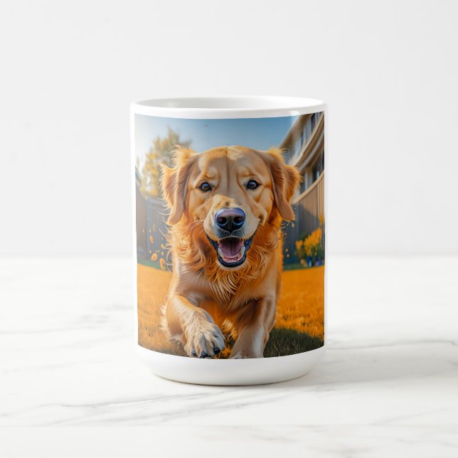 Happy Golden Retriever Kaffeetasse (Mittel)