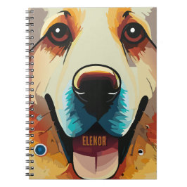 Happy Golden Retriever Notizblock