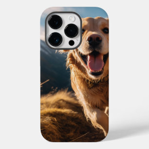 Happy Golden Retriever Running Case-Mate iPhone 14 Pro Hülle