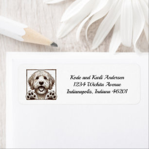 Happy Goldendoodle-Rücksendeadresse