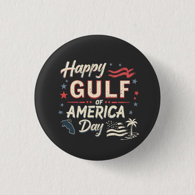 Happy Golf of America's Funny Patriotic Button (Vorderseite)