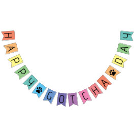"Happy Gotcha Day" Adoption-Feier Wimpelkette