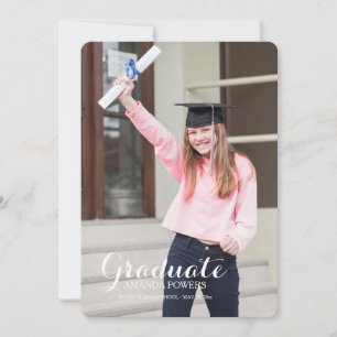 Happy Graduate Foto Ankündigung