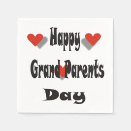Happy Grand Parents Day Serviette