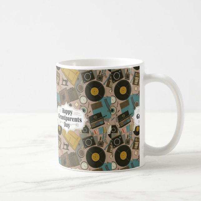 Happy Grandeleltern Tagesgeschenk Idee Kaffeetasse (Rechts)