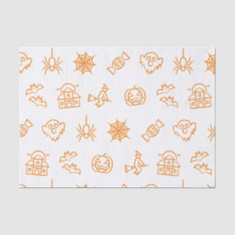 Happy grauenhaftes Halloween-Muster Seidenpapier