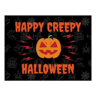 Happy grauenhaftes Halloween Poster