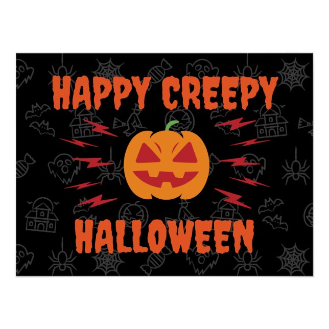 Happy grauenhaftes Halloween Poster (Vorderseite)