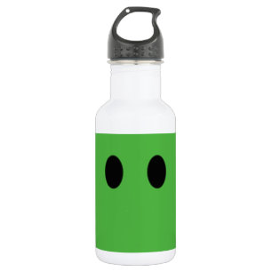 Happy green face edelstahlflasche