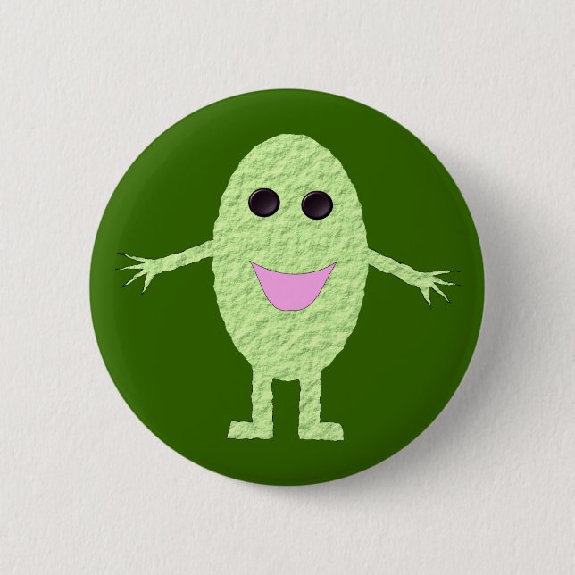 Happy Green Grape Button (Vorderseite)