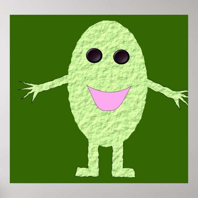 Happy Green Grape Poster (Vorne)