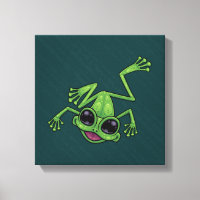 Happy Green Tree Frog