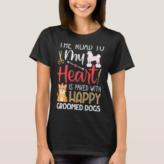 Happy Groomed Hunde Hunde Groomer & Grooming Salon T-Shirt