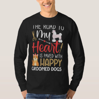 Happy Groomed Hunde Hunde Groomer & Grooming Salon T-Shirt