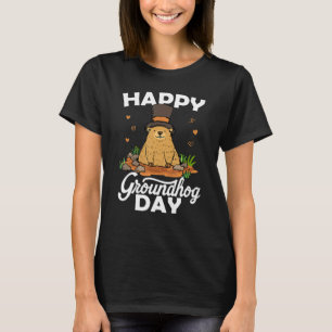 Happy Groundhog Day 2022 Woodchuck for Men W T-Shirt